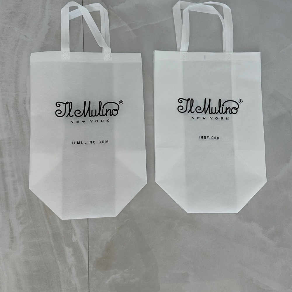 2 New Famous Il Mulino New York Reusable Shopping Bags